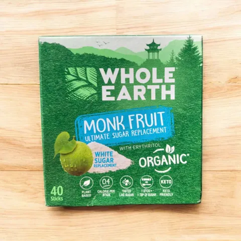 Đường Thay Thế Monk Fruit Whole Earth Hộp 40 Stick