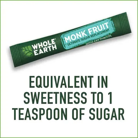 Đường Thay Thế Monk Fruit Whole Earth Hộp 40 Stick