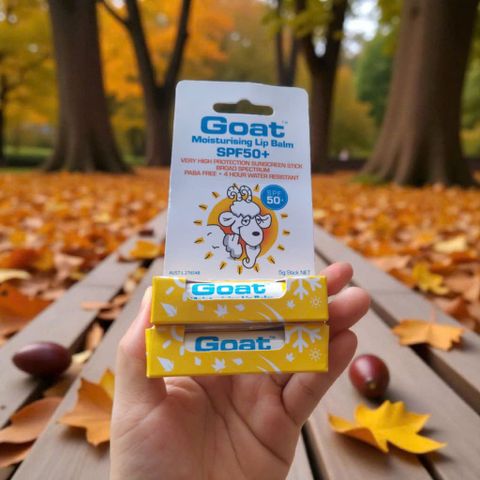 Son Dưỡng Môi Goat Lip Balm SPF 50 – Dưỡng Ẩm Mềm Mịn, Bảo Vệ Chống Nắng Cho Môi Luôn Tươi Sáng