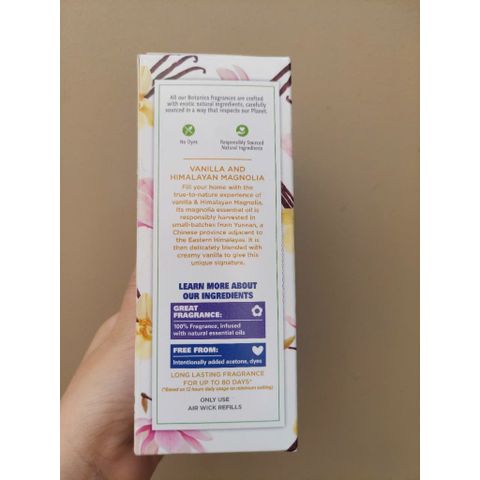 Máy Khuếch Tán Tinh Dầu Vanilla 19ml - Thiết Kế Gọn Nhẹ, Thư Giãn Tinh Khiết Cho Không Gian Sống Sơn Mát