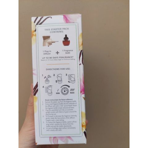 Máy Khuếch Tán Tinh Dầu Vanilla 19ml - Thiết Kế Gọn Nhẹ, Thư Giãn Tinh Khiết Cho Không Gian Sống Sơn Mát