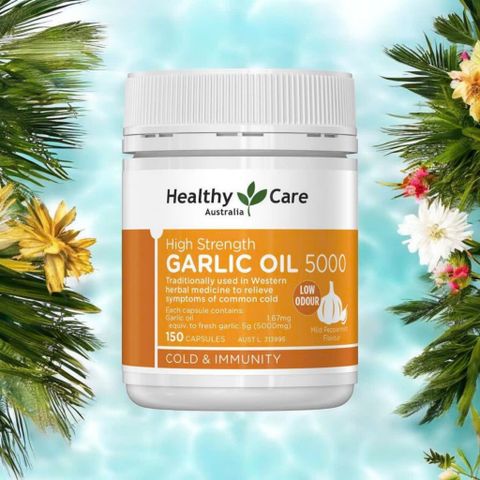 Tinh Dầu Tỏi Úc Healthy Care 150 Viên - Tăng Cường Hệ Miễn Dịch, Giảm Cảm Lạnh, Tăng Sức Đề Kháng, Hỗ Trợ Bệnh Hô Hấp