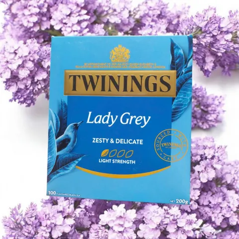 Trà Twinings Lady Grey Hương Cam Quýt - Hộp 100 Gói Trà Đen Tự Nhiên Thư Giãn, Thích Hợp Cho Thiền Định Và Đọc Sách
