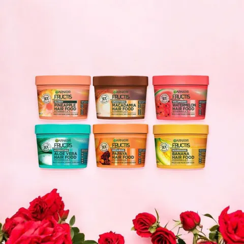 Garnier Fructis 3 in 1 - Kem Ủ Dưỡng Tóc Phục Hồi Hư Tổn, Giải Quyết Tóc Khô, Xơ và Chẻ Ngọn, Dưỡng Ẩm Không Bết Tóc