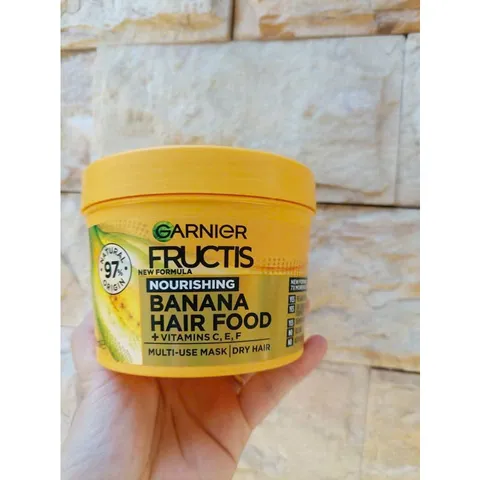 Garnier Fructis 3 in 1 - Kem Ủ Dưỡng Tóc Phục Hồi Hư Tổn, Giải Quyết Tóc Khô, Xơ và Chẻ Ngọn, Dưỡng Ẩm Không Bết Tóc