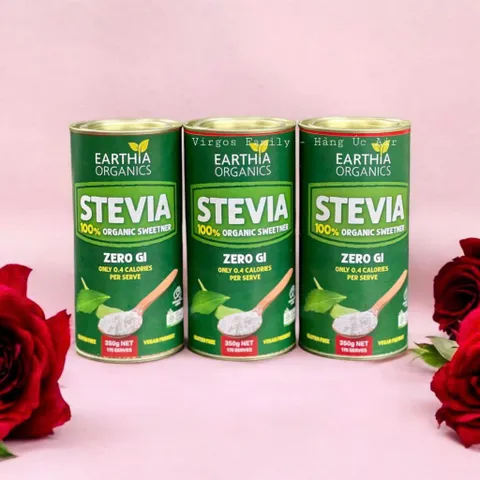 Đường Cỏ Ngọt Stevia Hữu Cơ Úc 350g - Sản Phẩm Ăn Kiêng Hỗ Trợ Kiểm Soát Đường Huyết, Lành Mạnh Tim Mạch