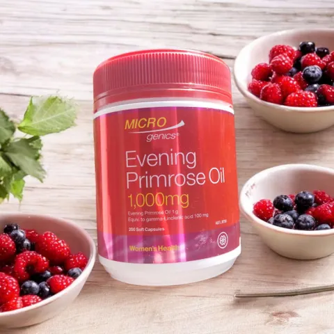 Evening Primrose Oil Micro Genics hộp 200 viên – Viên uống hoa anh thảo giúp điều hòa nội tiết