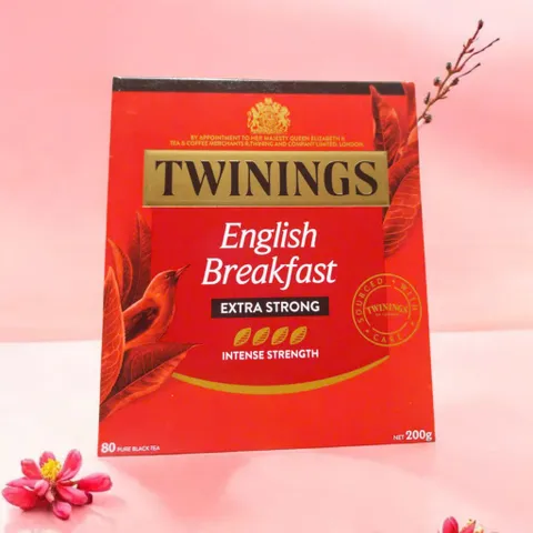 Trà Twinings English Breakfast Extra Strong - 80 Gói Trà Túi Lọc Đậm Vị Anh Quốc, Hương Vị Tuyệt Hảo Cho Mọi Thời Điểm