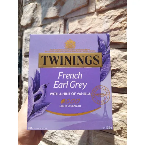 Trà Twinings French Earl Grey 80 Gói - Trà Đen Cam Bergamot Hương Dịu Nhẹ, Quà Tặng Sang Trọng, Thư Giãn Từng Ngày
