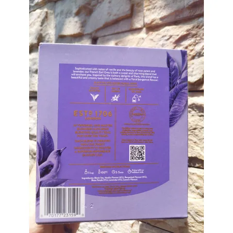 Trà Twinings French Earl Grey 80 Gói - Trà Đen Cam Bergamot Hương Dịu Nhẹ, Quà Tặng Sang Trọng, Thư Giãn Từng Ngày