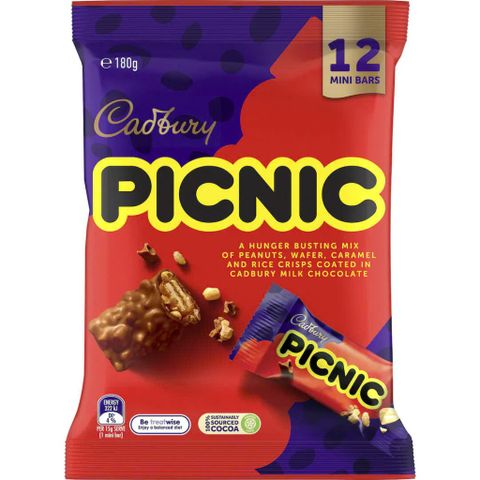 Hộp Socola Cadbury Mini Collection 180g - Thanh Crunchie Mật Ong Giòn Nhập Khẩu Úc - Snack Ngọt Ngào Cho Mọi Dịp