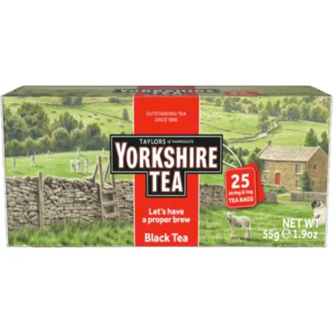 Trà Túi Lọc Taylors Yorkshire Tea Đen Hộp 100 Gói - Thưởng Trà Đậm Đà, Dễ Pha, Tiện Lợi Mỗi Ngày
