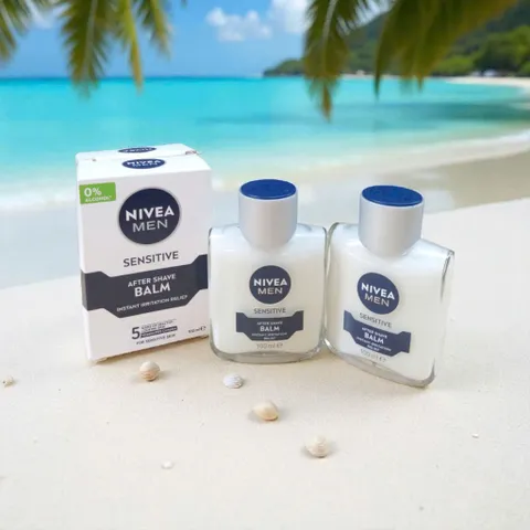 NIVEA MEN Sensitive Post Shave Balm 100ml giảm kích ứng da nhạy cảm