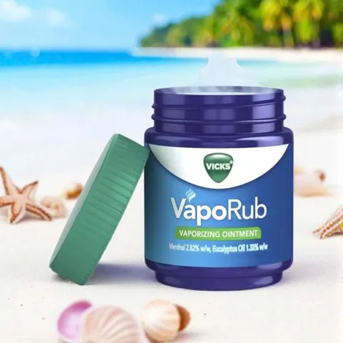 Dầu xoa ngực Vicks VapoRub Úc 50g - Giảm cảm cúm, giúp dễ thở cho người lớn và trẻ em, chất lượng cao từ tinh dầu thiên nhiên