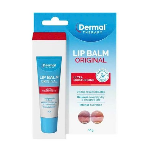 Son Dưỡng Môi Dermal Therapy 10gr - Giải Pháp Cho Đôi Môi Khô, Nứt Nẻ, Thâm - Từ Úc, Thấm Nhanh, Không Bết