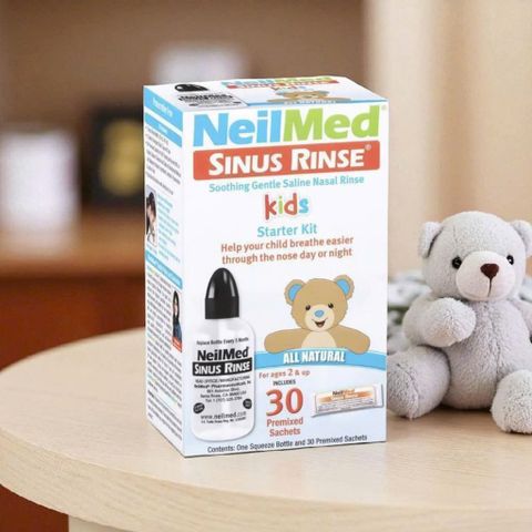 Bộ Rửa Mũi NeilMed Dành Cho Bé Kids Starter Kit 30 Gói
