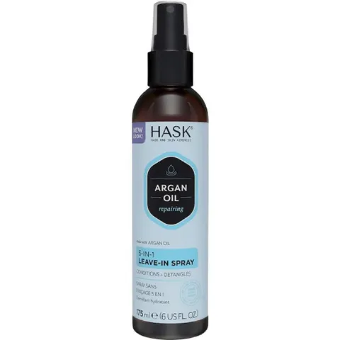 Xịt Dưỡng Tóc Hask 5 In 1 Argan Oil - Dưỡng Sâu và Bảo Vệ Tóc, Chống Tác Động Môi Trường, Dùng Sau Gội hoặc Trước Khi Tạo Kiểu