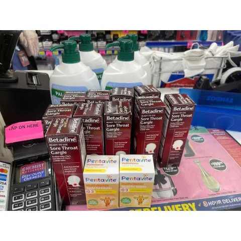 Nước súc họng Betadine chai 120ml từ Úc  Diệt khuẩn cổ họng, hỗ trợ ngăn ngừa viêm amidan, cảm cúm và hôi miệng