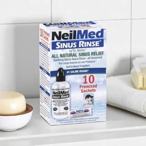 NeilMed Rửa Mũi Xoang Cho Người Lớn Starter Kit 10 Gói