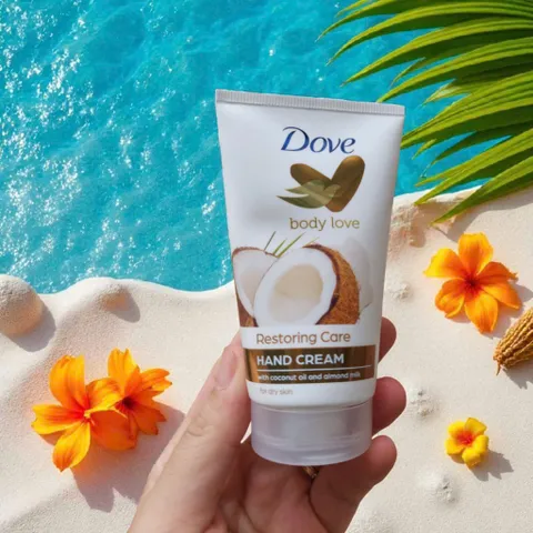 Kem Dưỡng Tay Dove Restoring Ritual 75ml - Giúp Da Mềm Mịn, Dưỡng Ẩm Với Dầu Dừa & Sữa Hạnh Nhân, Phù Hợp Mọi Loại Da