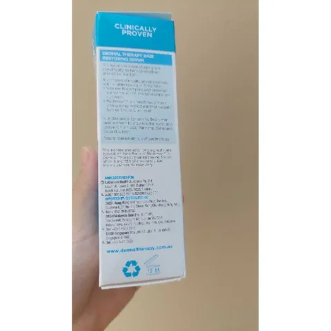 Serum kích thích mọc tóc Dermal Therapy Hair Restoring 50ml, phục hồi tóc yếu, ngăn rụng tóc hiệu quả
