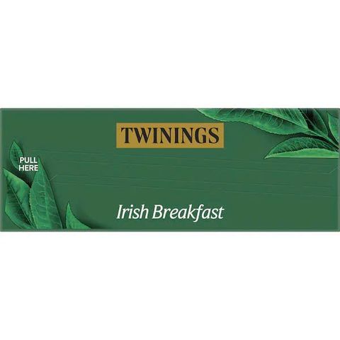 Hộp trà Twinings Irish Breakfast 100 gói - Trà đen đậm đà, tiện lợi cho mỗi ngày, hương vị mạnh mẽ từ Assam, Kenya, Indonesia, Trung Quốc