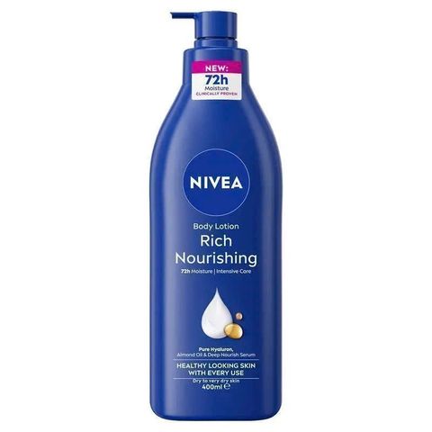 NIVEA Dưỡng Thể 400ml - Kem Dưỡng Ẩm Làm Mềm Da, Thấm Nhanh, Không Nhờn Dính - Sản Phẩm Chăm Sóc Da Cao Cấp từ Úc