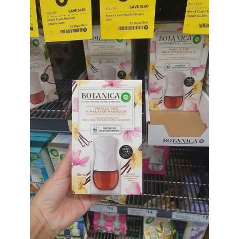 Máy Xông Tinh Dầu Botanical 19ml Hương Vanilla Thư Giãn