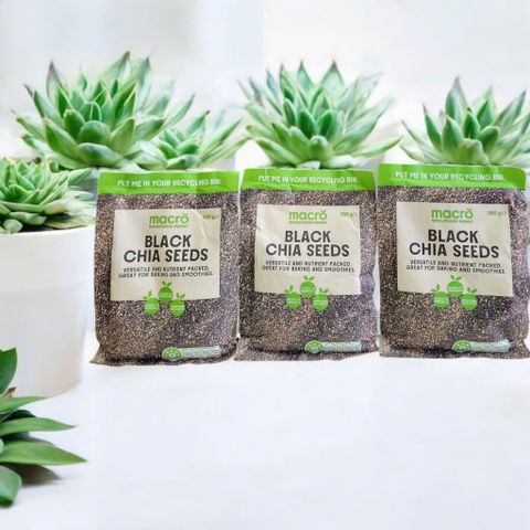 Hạt chia trắng và đen Macro Úc 350g tăng năng lượng