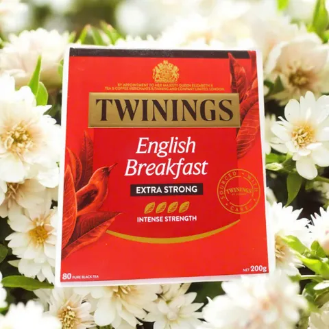 Trà Twinings English Breakfast Extra Strong - 80 Gói Túi Lọc Trà Cổ Điển Đậm Vị, Thưởng Trà Mỗi Ngày