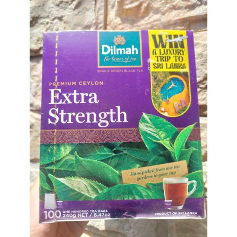 Trà túi lọc Dilmah Extra Strength 100 túi - Hương vị đậm đà từ trà đen nguyên chất, tốt cho sức khỏe và tinh thần