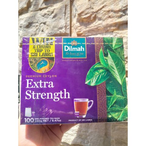 Trà túi lọc Dilmah Extra Strength 100 túi - Hương vị đậm đà từ trà đen nguyên chất, tốt cho sức khỏe và tinh thần