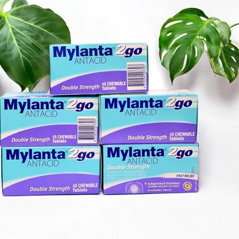 Viên Nhai Mylanta Ớt Hơi – Giảm Đầy Hơi, Chướng Bụng, Trào Ngược Dạ Dày Dễ Dùng, Hương Bạc Mát Lạnh