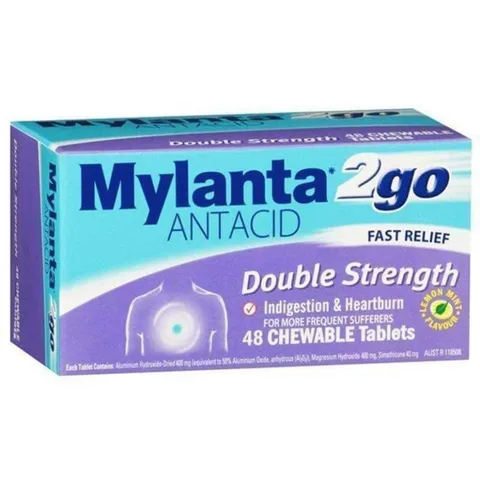 Viên Nhai Mylanta Ớt Hơi – Giảm Đầy Hơi, Chướng Bụng, Trào Ngược Dạ Dày Dễ Dùng, Hương Bạc Mát Lạnh