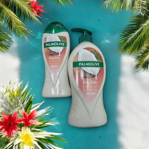 Sữa Tắm Palmolive Úc Hương Dừa & Jojoba 750ml - Dưỡng Ẩm, Tẩy Tế Bào Chết Nhẹ Nhàng Cho Làn Da Mềm Mịn, Tươi Trẻ