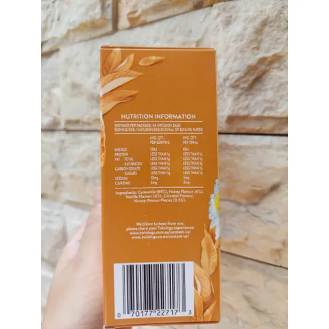 Trà Hoa Cúc Twinings Mật Ong Vani 40 Gói - Thức Uống Thư Giãn, Giảm Căng Thẳng, Dành Cho Mọi Người