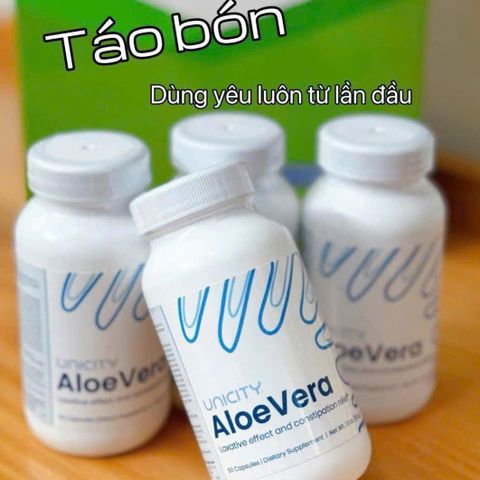 Aloe Vera Unicity - Men Vi Sinh Từ Nha Đam Hỗ Trợ Tiêu Hóa, Làm Sạch Đường Ruột, Cải Thiện Sức Khỏe Cho Người Lớn