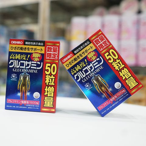 Glucosamine Orihiro Nhật Bản - Bổ Xương Khớp 900/950 Viên, Hỗ Trợ Viêm Khớp và Thoái Hóa - Sức Khỏe Xương Khớp Tối Ưu