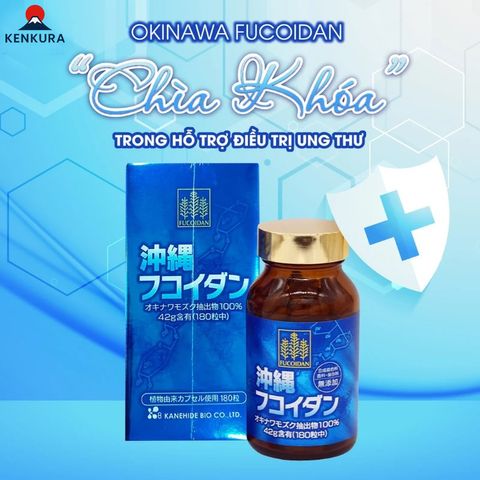 Tảo Fucoidan Okinawa Xanh Chính Hãng Nhật Bản - Hỗ Trợ U Bướu, Tăng Cường Miễn Dịch, 180 Viên