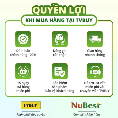 (Combo 3 tặng  1) Thực Phẩm BVSK NuBest Tall Kids  dạng viên nhai dành cho Trẻ từ 2-9 Tuổi 
