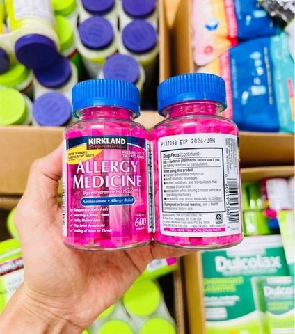 Viên uống giảm dị ứng Allergy Medicine Hồng – Dễ uống, hỗ trợ chống dị ứng hiệu quả cho sức khỏe bạn