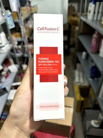 Kem Chống Nắng Cell Fusion C Toning 100 SPF50+ – nâng tông, kiềm dầu
