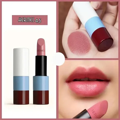 Son Hermes 45 Rose Ombre Satine – dưỡng môi mềm, lên màu bóng tự nhiên
