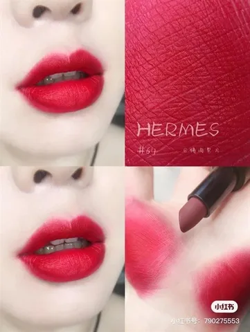 Son Hermes 64 Rouge A Levres Mat - Son Môi Matte Dưỡng Ẩm Màu Brouge Casaque Chính Hãng, Sắc Nét, Sang Trọng