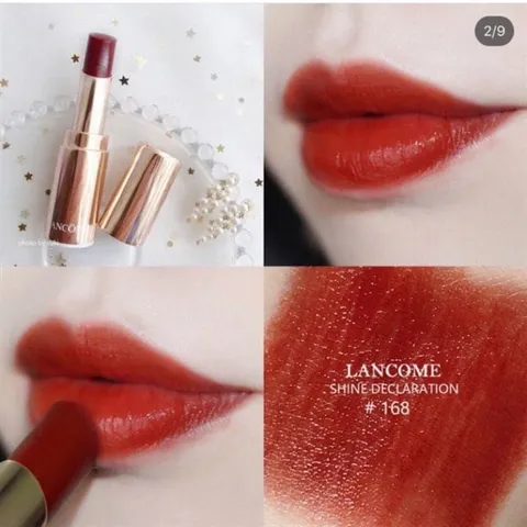 Son Lancome 168 L’Absolu Mademoiselle Shine Declaration 3.2G – Son Dưỡng Môi Cấp Ẩm, Độ Bóng Tự Nhiên, Làn Môi Rạng Rỡ