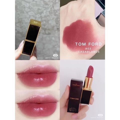 Son Nhí Tom Ford 03 Casablanca 1G Hồng Đất - Son Dưỡng Mềm Mại, Màu Nhẹ Nhàng Cho Mọi Làn Da
