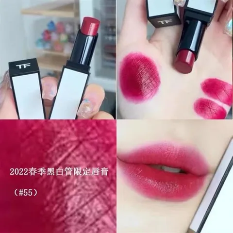 Son Tom Ford 55 Satin Matte Lip Color Black Edition - Son Môi Dưỡng Ẩm, Màu Sắc Đẹp, Phong Cách Sang Trọng
