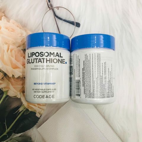 Viên uống trắng da Codeage Glutathion 1000mg - Hỗ trợ làm sáng da, cải thiện sắc tố và bảo vệ da tự nhiên hiệu quả
