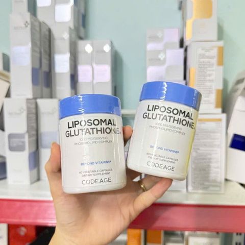 Viên uống trắng da Codeage Glutathion 1000mg - Hỗ trợ làm sáng da, cải thiện sắc tố và bảo vệ da tự nhiên hiệu quả