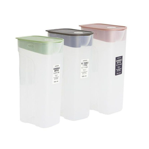 Bình Nước Lock&Lock 1.4L HAP817GRY - Bình Thủy Tinh Chắc Chắn, Tiện Lợi Cho Picnic, Gym, Văn Phòng